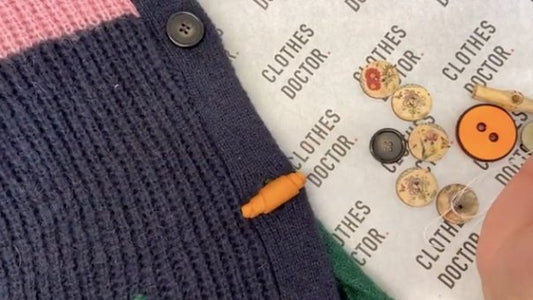 How To Sew a Button | Onloan x Clothes Doctor - Clothes Doctor