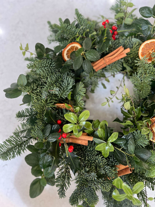 How to Make A Christmas Wreath | Inspired by Our Treat Me Scent Bag