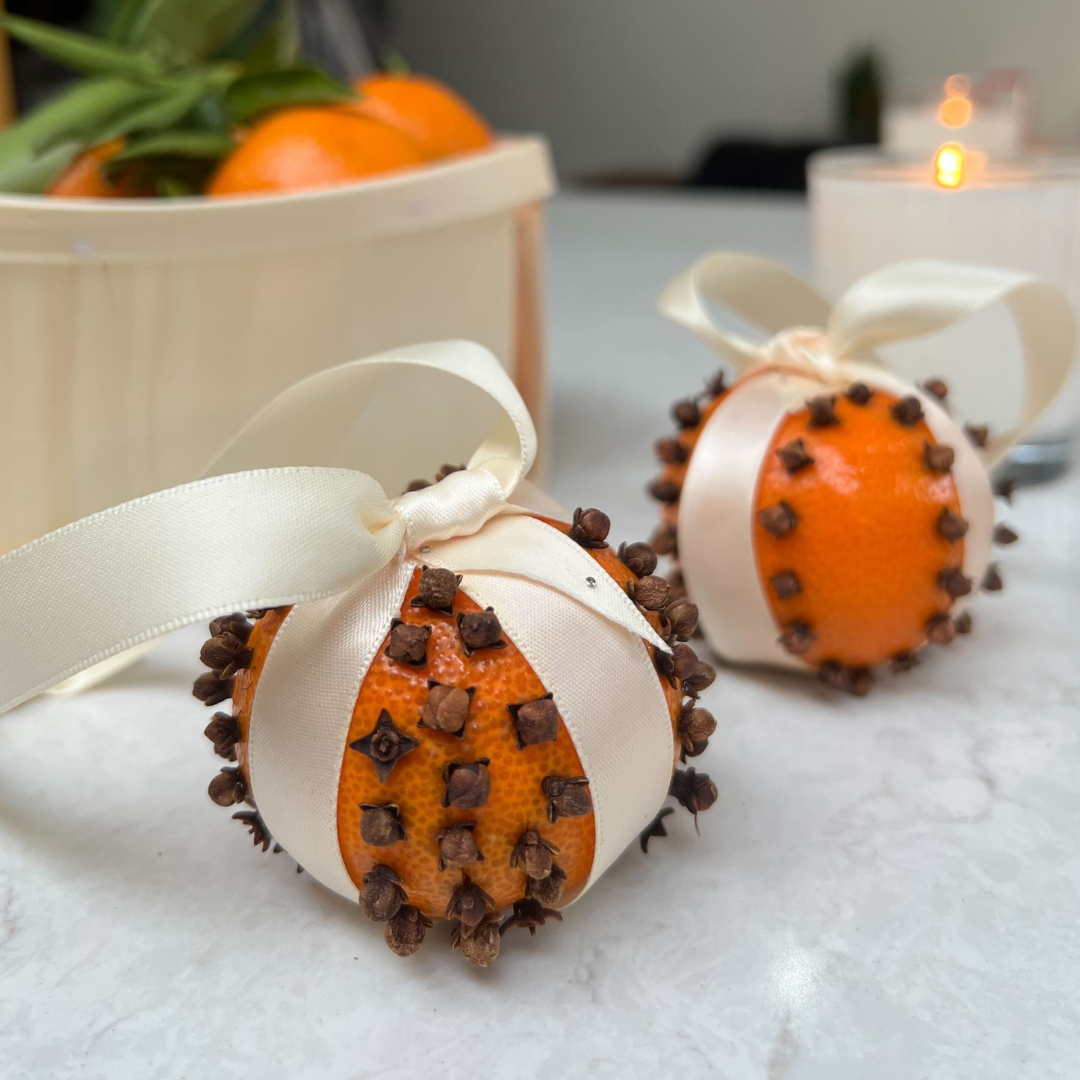 Making Ribbon Pomanders How To Make an Orange Pomander | Inspired by our Treat Me Scent Bag by ...