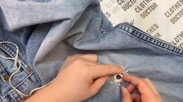 How To Crochet a Patch on Jeans - Clothes Doctor
