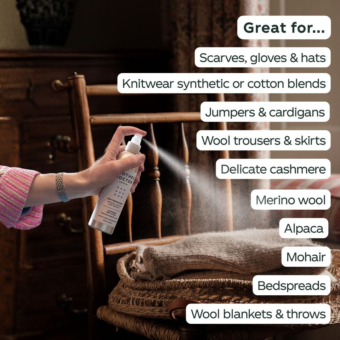 What fabrics to use knitwear mist on