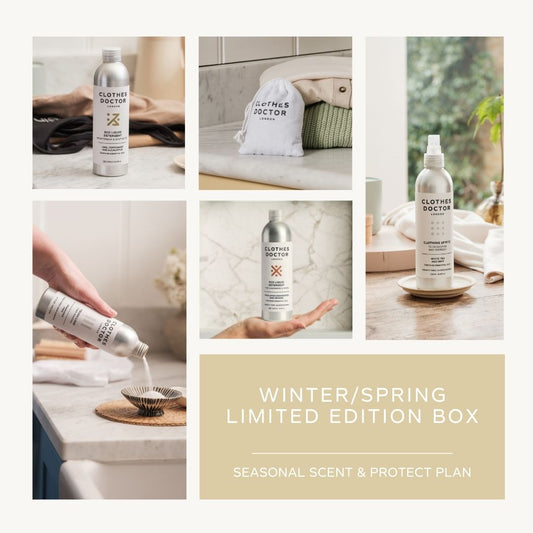 5 clothing care products in seasonal scent box