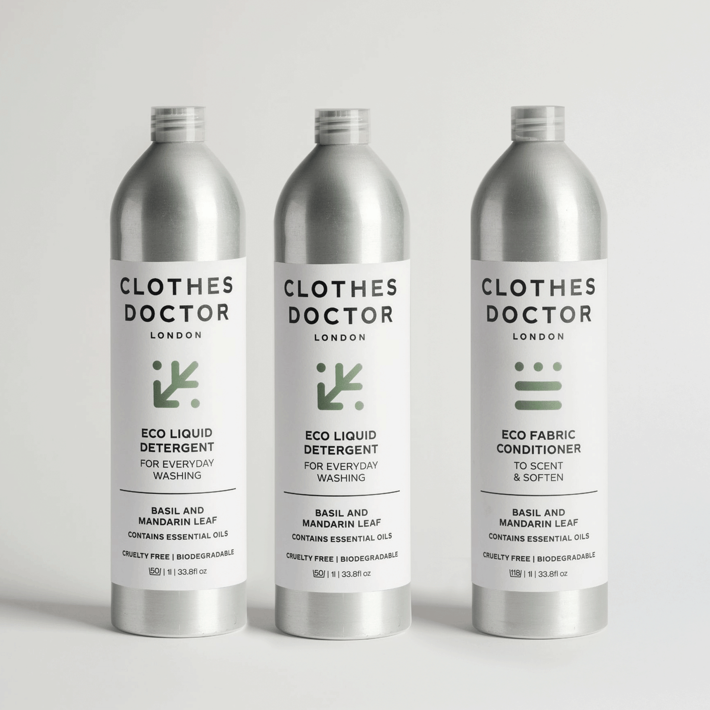 Basil & Mandarin Leaf Eco Liquid Detergent and Conditioner Bundle
