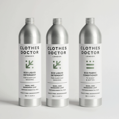 Basil & Mandarin Leaf Eco Liquid Detergent and Conditioner Bundle