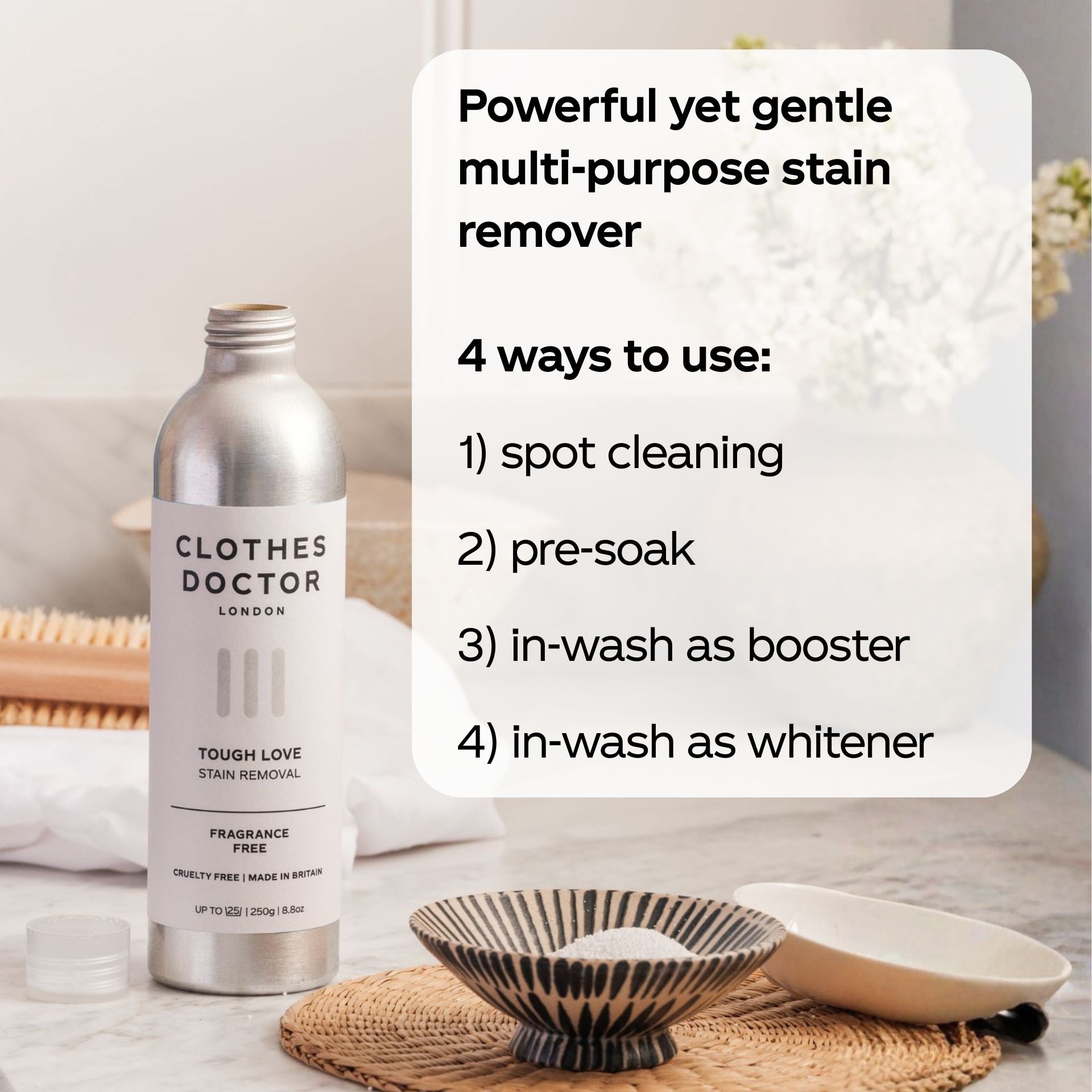 how to use the stain remover