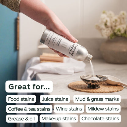 stain remover being poured