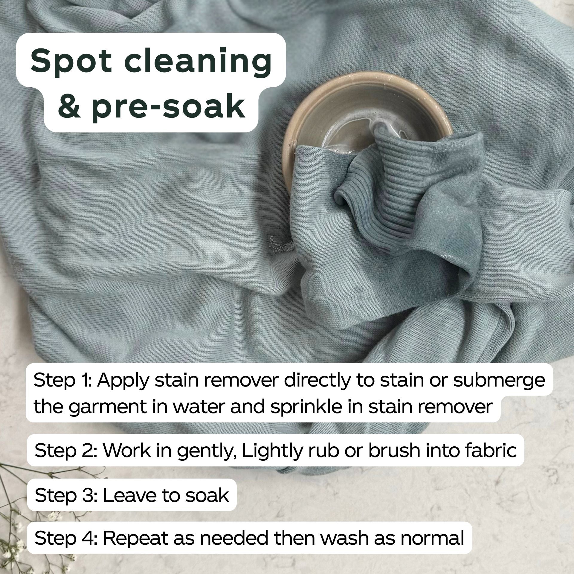 how to use stain remover for spot cleaning