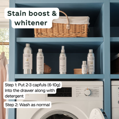 how to use stain remover for in-wash boost and whitening
