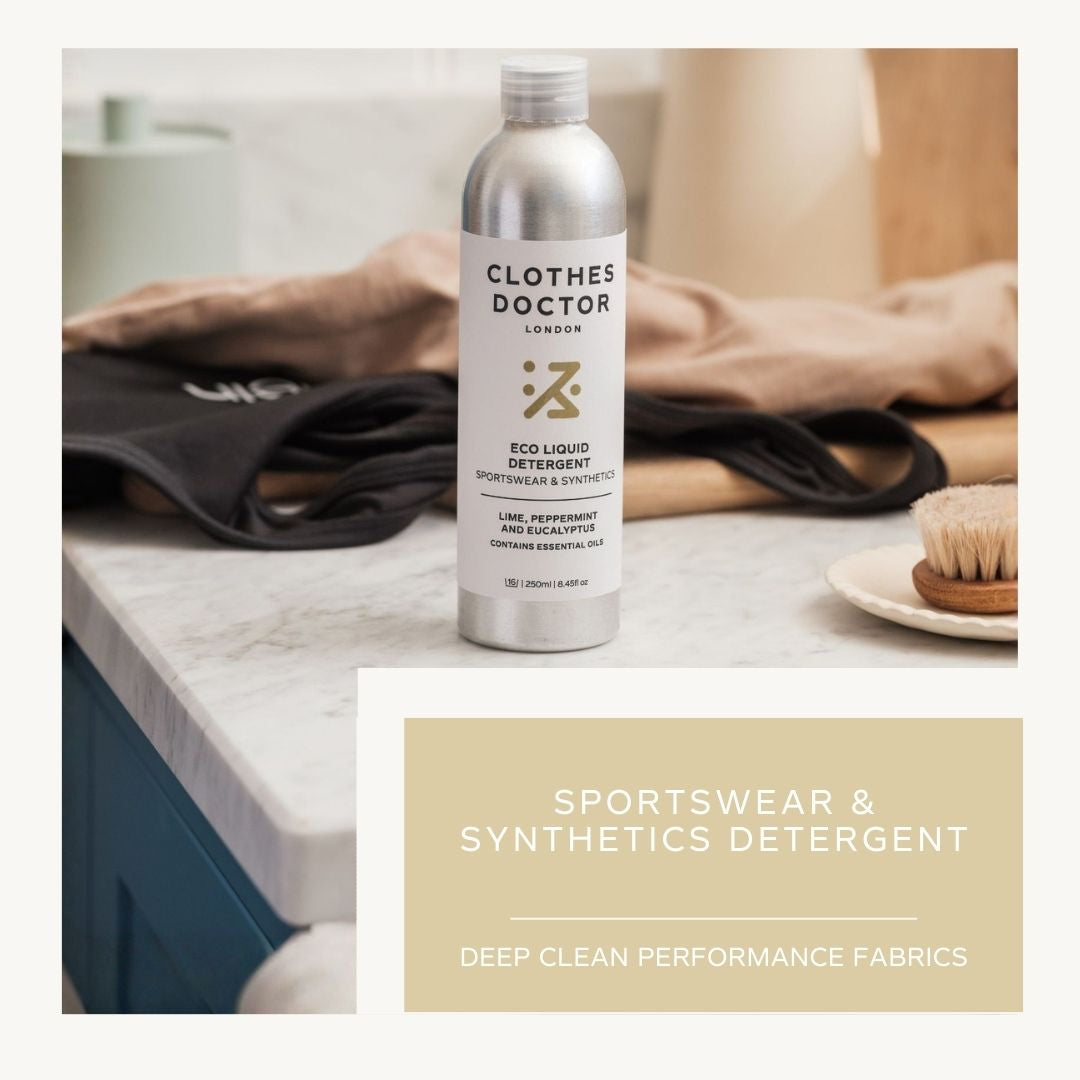 sports detergent beside sink