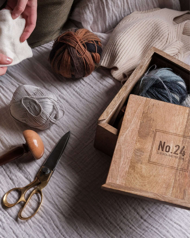 Wooden Sewing Box - Clothes Doctor